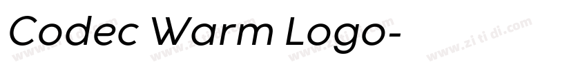 Codec Warm Logo字体转换
